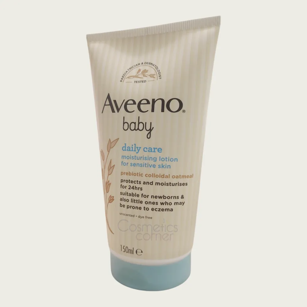 Aveeno Baby Daily Care Moisturising Lotion 150ml – Gentle Oat Formula for Soft & Healthy Baby Skin Aveeno Baby Daily Care Moisturising Lotion 150ml – Gentle Oat Formula for Soft & Healthy Baby Skin