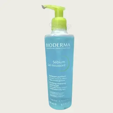 Bioderma Sebium Gel Moussant Purifying Cleansing Foaming Gel for Combination to Oil Skin 200ml