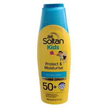 Boots Soltan Kids Protect & Moisturise Suncare Lotion SPF50+ 200ml