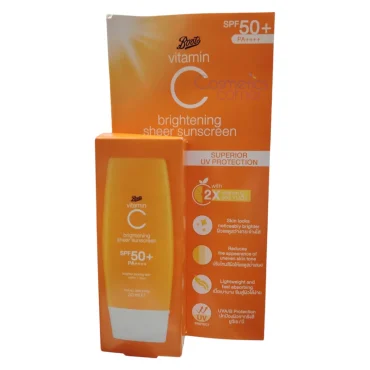 Boots Vitamin C Brightening Sheer Sunscreen SPF50+ 30ml