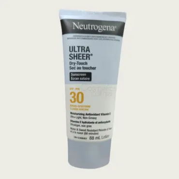 Neutrogena Ultra Sheer Dry-Touch Sunscreen SPF30 88ml – Lightweight, Non-Greasy & Daily Sun Protection