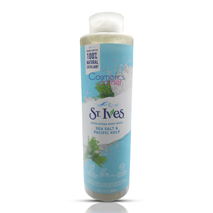 St. Ives Sea Salt & Pacifie Kelp Exfoliating Body Wash 650ml