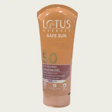 Lotus Herbals Safe Sun Matte Gel Sunscreen SPF 50 PA+++ 100g