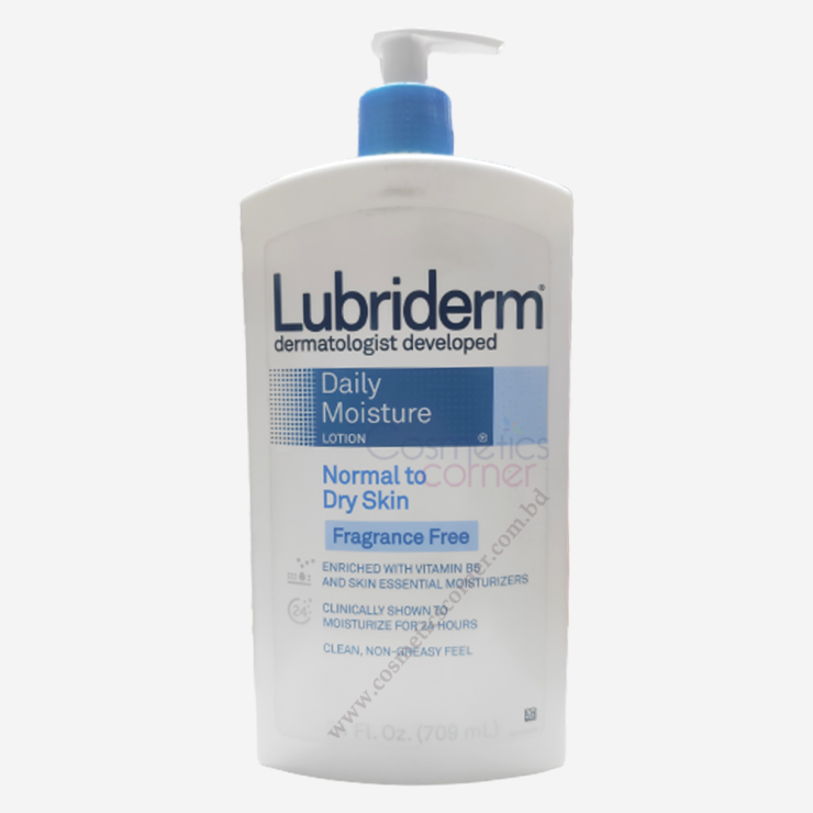 Lubriderm Daily Moisture Fragrance Free Lotion Normal To Dry Skin 709ml