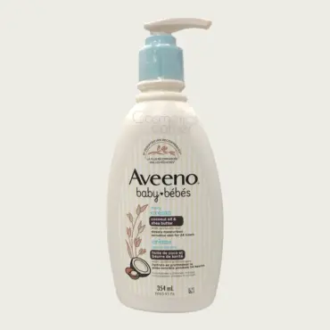 Aveeno Baby Daily Moisture Cream with Coconut Oil & Shea Butter 354ml – Deep Nourishing Care for Soft Baby Skin