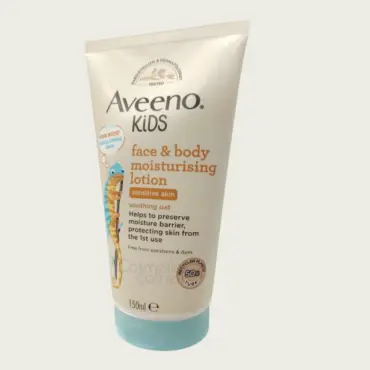 Aveeno Kids Face & Body Moisturising Lotion 150ml – Gentle Daily Hydration for Soft & Healthy Skin