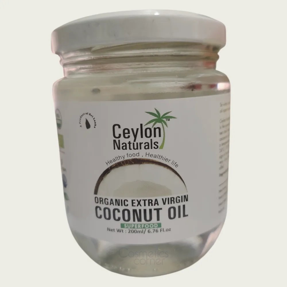 Ceylon Naturals Organic Extra Virgin Coconut Oil 200ml Ceylon Naturals Organic Extra Virgin Coconut Oil 200ml