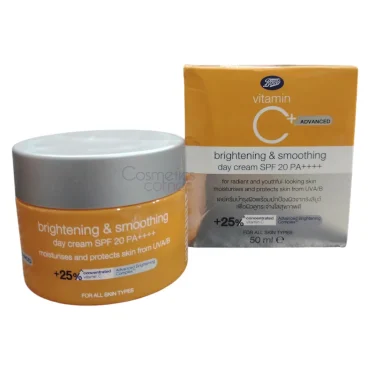 Boots Vitamin C Advanced Brightening & Smoothing Day Cream SPF 20 PA++++ 50ml
