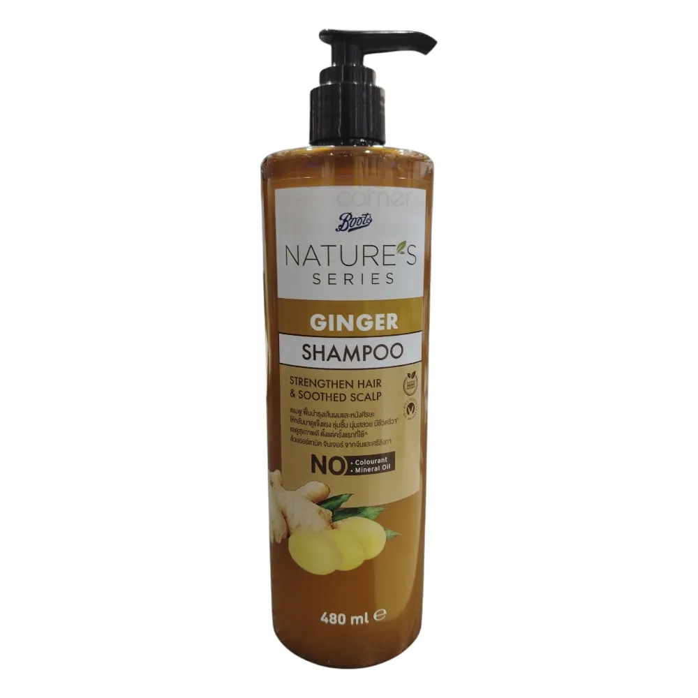 Boots Natures Series Ginger Shampoo 480ml Boots Natures Series Ginger Shampoo 480ml