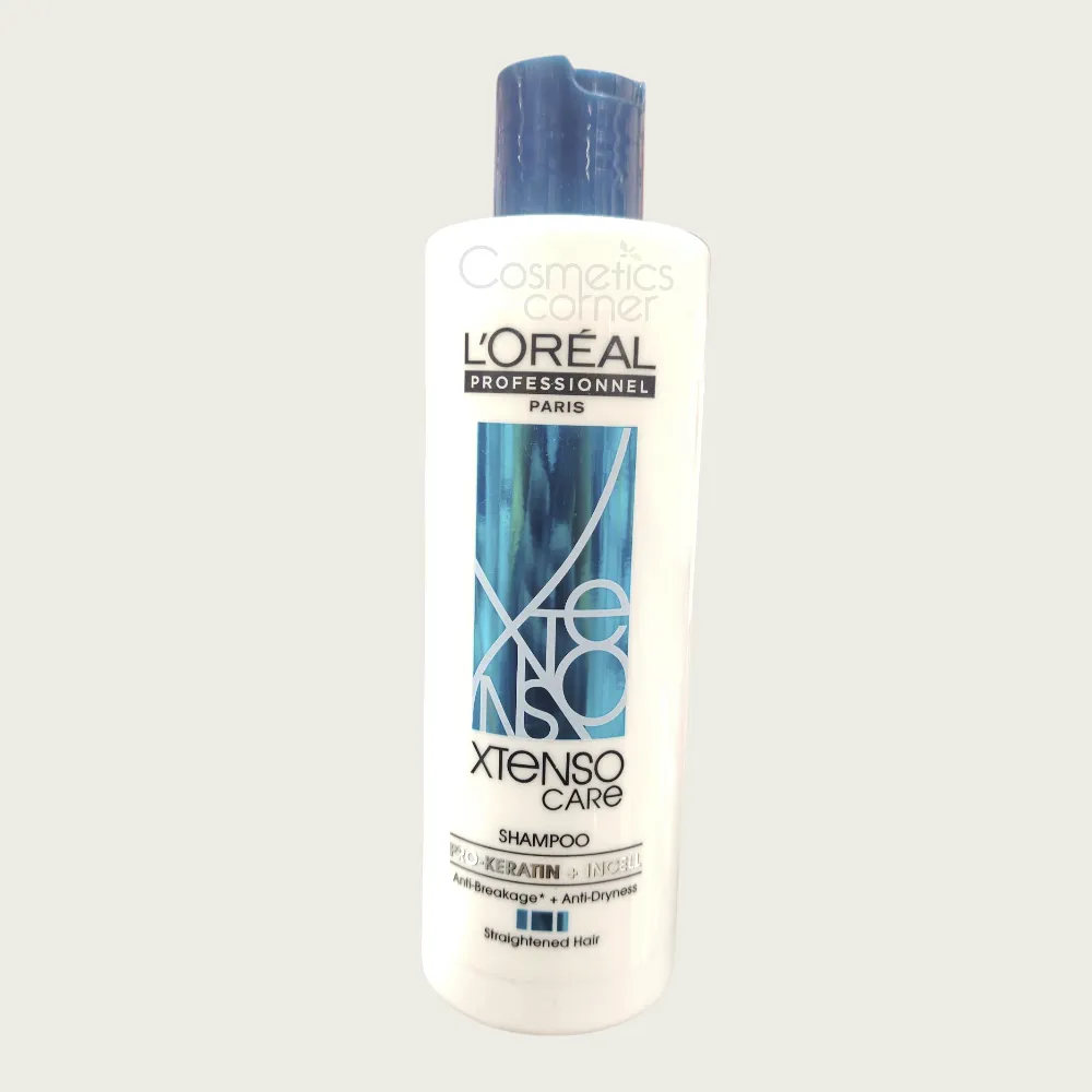 L’Oréal Xtenso Care Shampoo 250ml – Repair & Smooth Care for Straightened & Chemically Treated Hair L’Oréal Xtenso Care Shampoo 250ml – Repair & Smooth Care for Straightened & Chemically Treated Hair