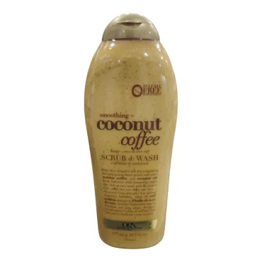 Ogx Smoothing+ Coconut Coffee Scrub & Wash 577ml