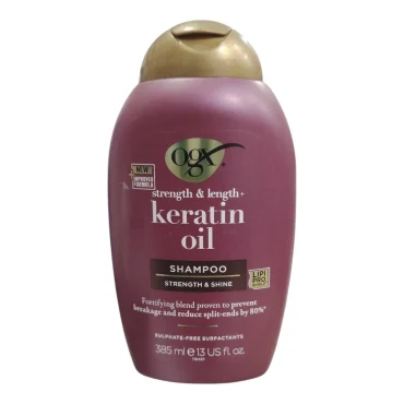 Ogx Strength & Length + Keratin Oil Shampoo 385ml