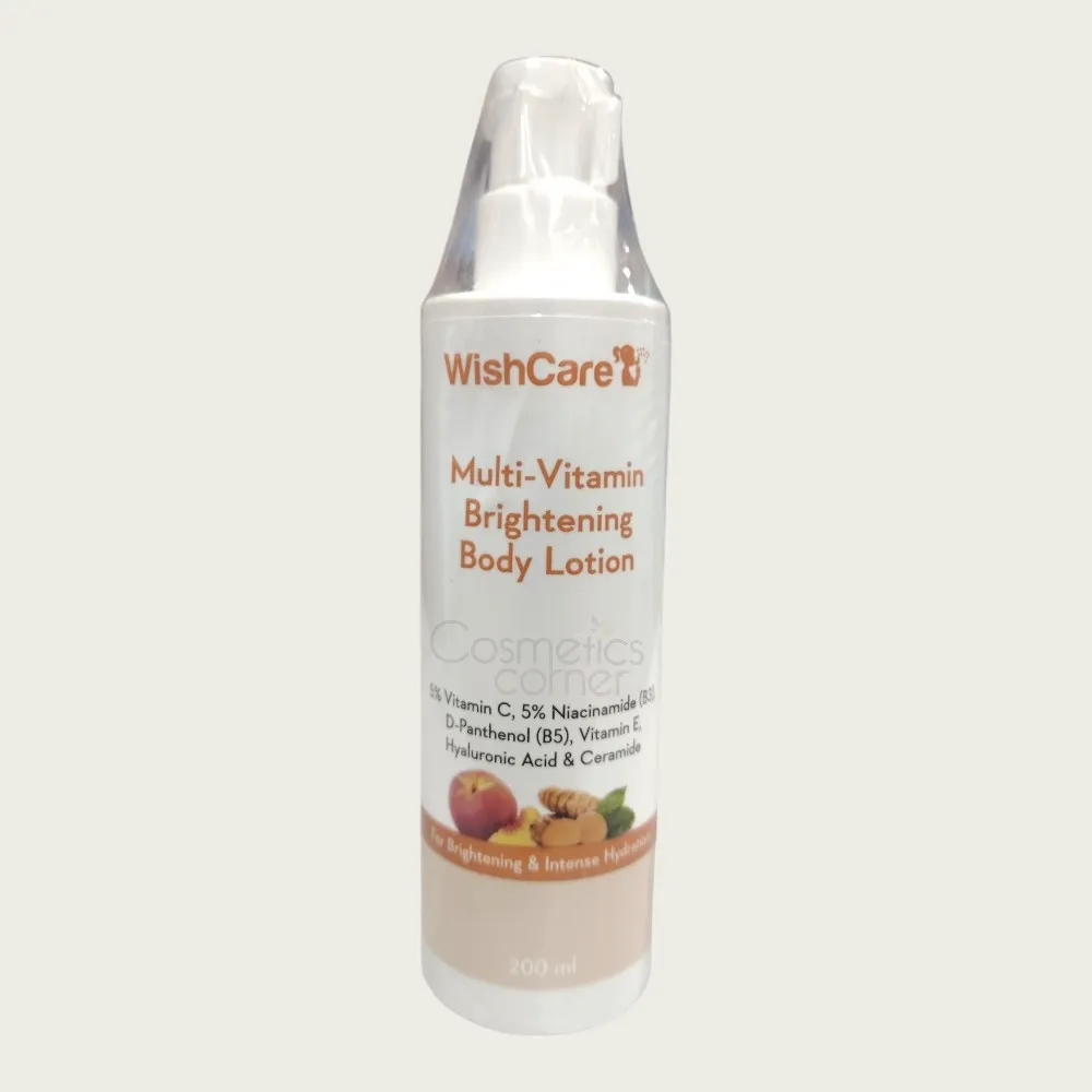 WishCare Multi-Vitamin Brightening Body Lotion 200ml – Hydrating & Skin Brightening Body Moisturizer WishCare Multi-Vitamin Brightening Body Lotion 200ml – Hydrating & Skin Brightening Body Moisturizer