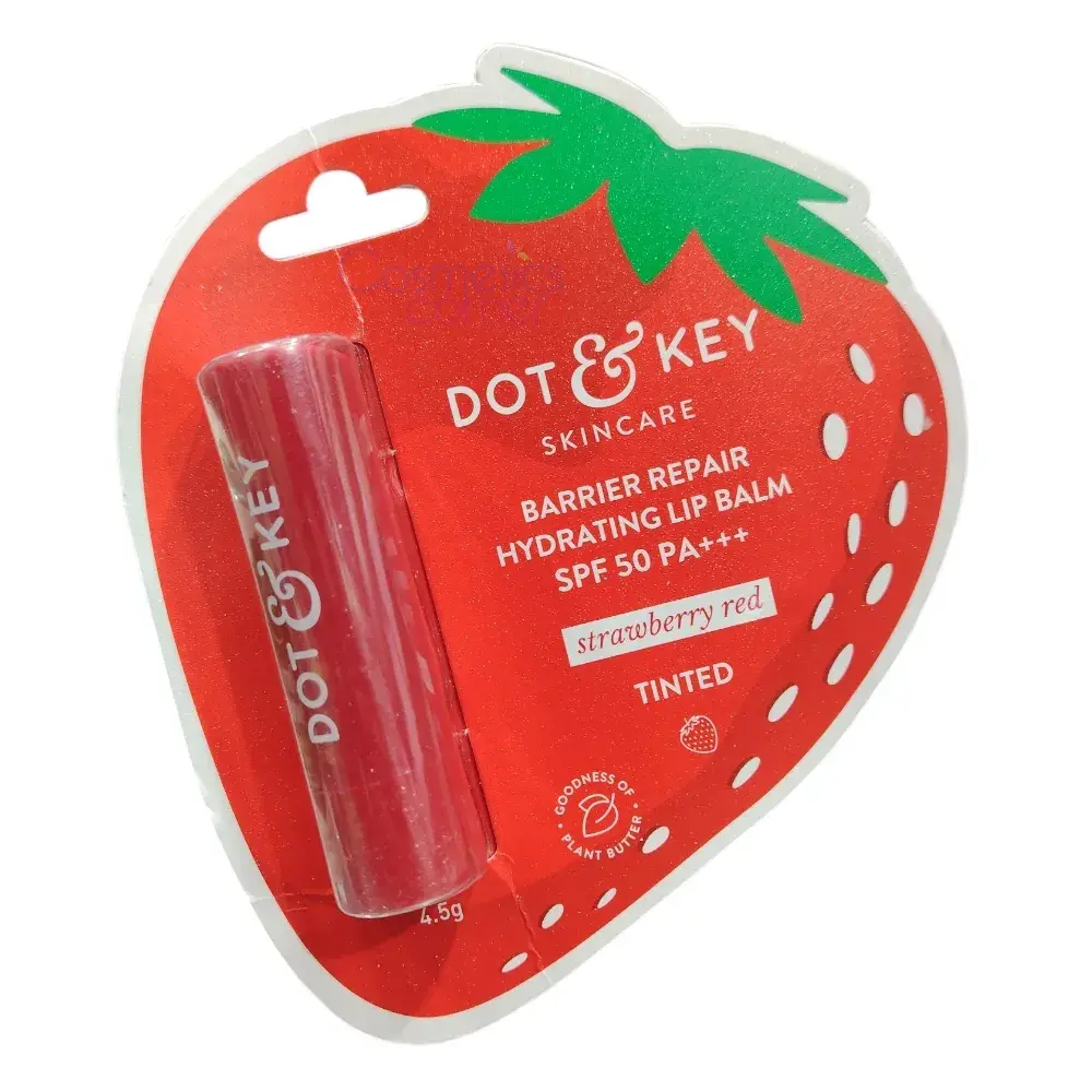 Dot & Key Barrier Repair Hydrating Lip Balm Strawberry Red 4.5g Dot & Key Barrier Repair Hydrating Lip Balm Strawberry Red 4.5g