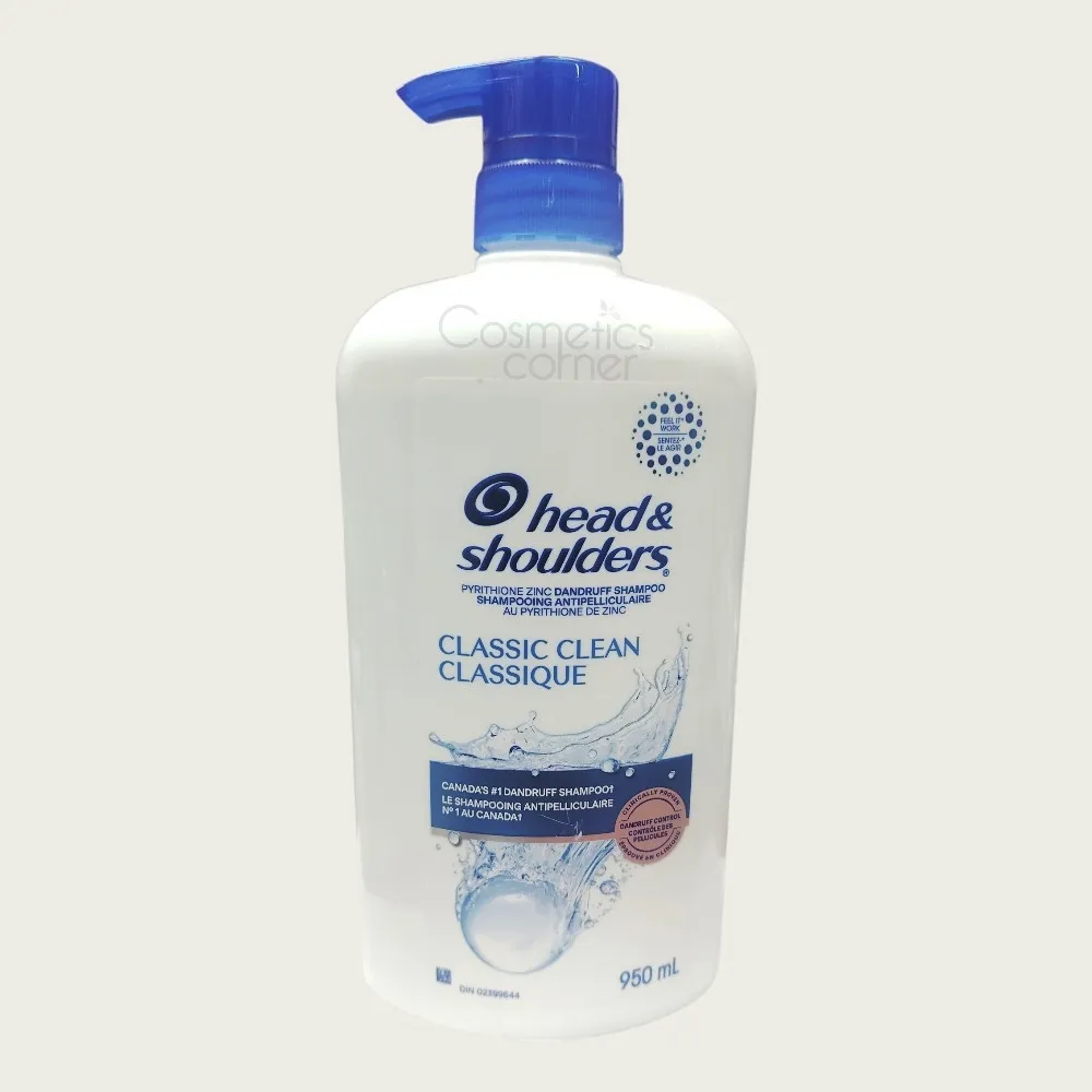 Head & Shoulders Classic Clean Anti-Dandruff Shampoo 950ml – Deep Clean & Flake Protection Head & Shoulders Classic Clean Anti-Dandruff Shampoo 950ml – Deep Clean & Flake Protection
