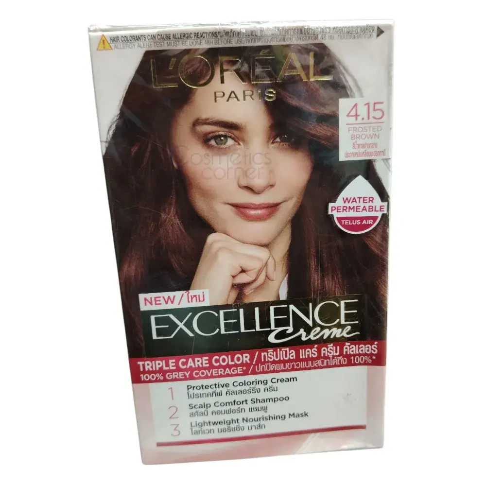 Loreal Excellence Creme Hair Color 4.15 Frosted Brown Loreal Excellence Creme Hair Color 4.15 Frosted Brown