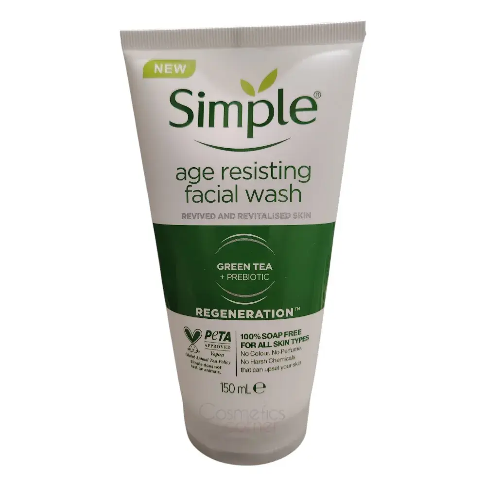 Simple Age Resisting Facial Wash 150ml Simple Age Resisting Facial Wash 150ml - Original Product