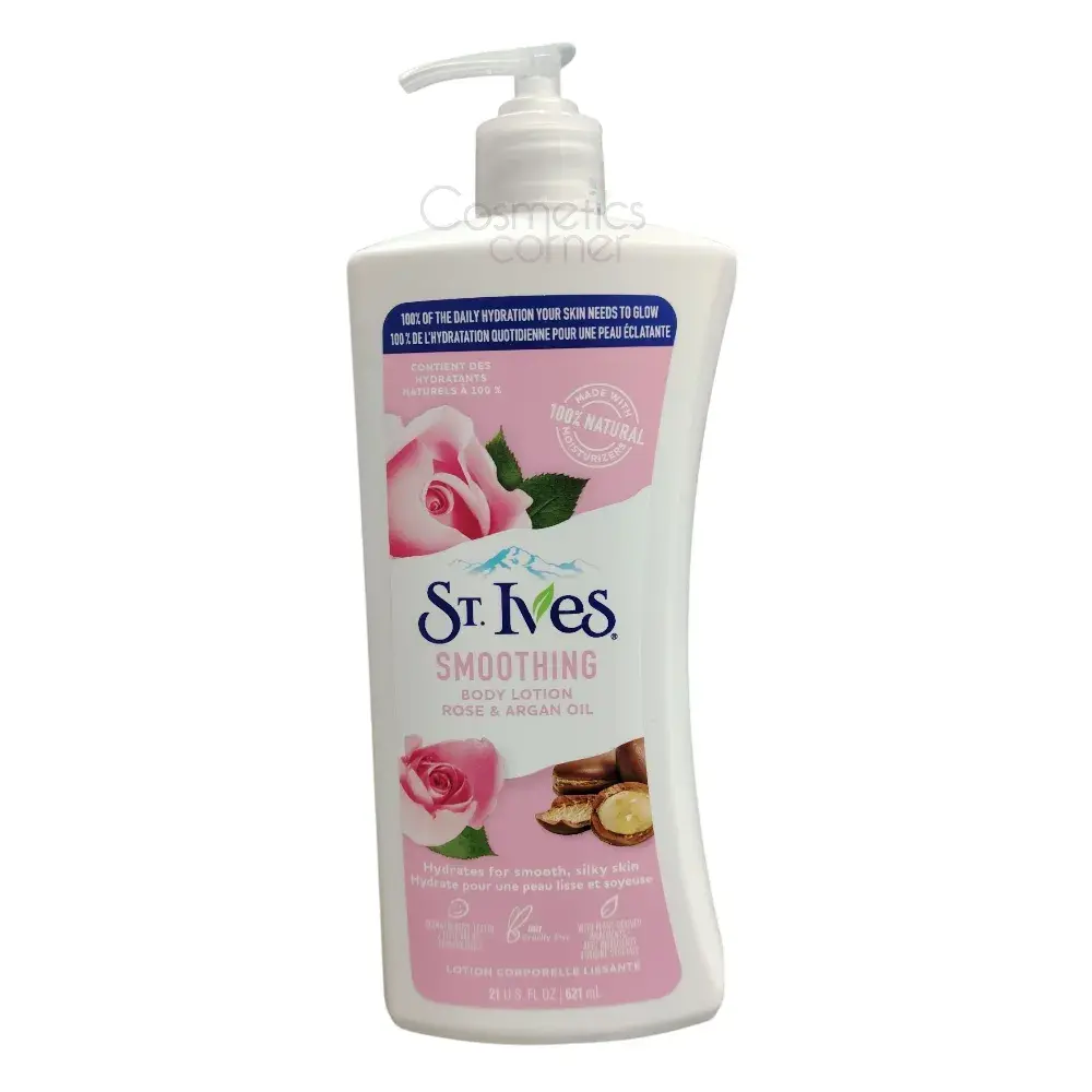 St.Ives Rose & Argan Oil Smoothing Body Lotion 621ml St.Ives Rose & Argan Oil Smoothing Body Lotion 621ml
