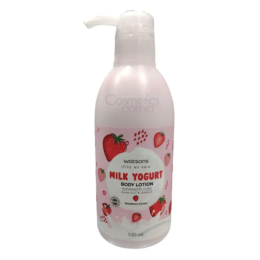 Watsons Milk Yogurt Body Lotion with Strawberry Extract 530ml Watsons Milk Yogurt Body Lotion with Strawberry Extract 530ml