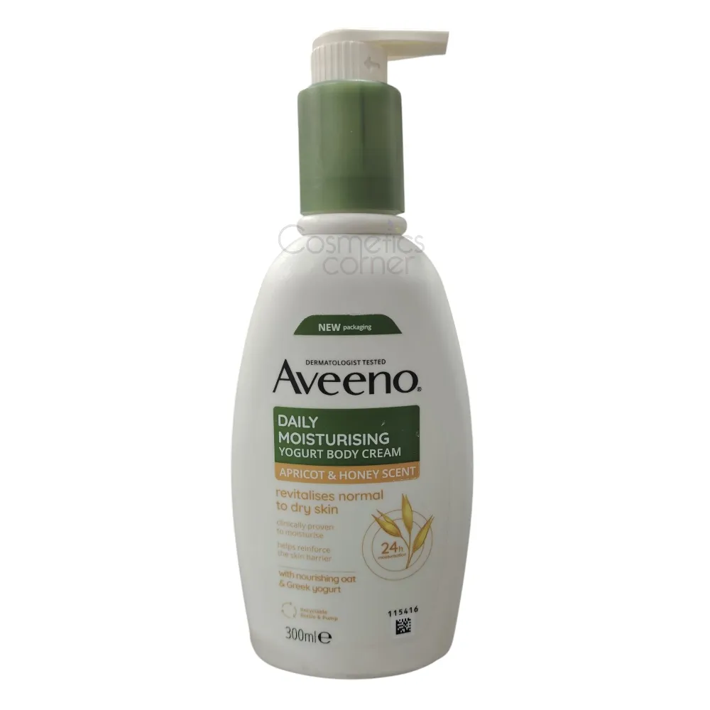 Aveeno Daily Moisturising Yogurt Body Cream Apricot & Honey Scent 300ml Aveeno Daily Moisturising Yogurt Body Cream Apricot & Honey Scent 300ml
