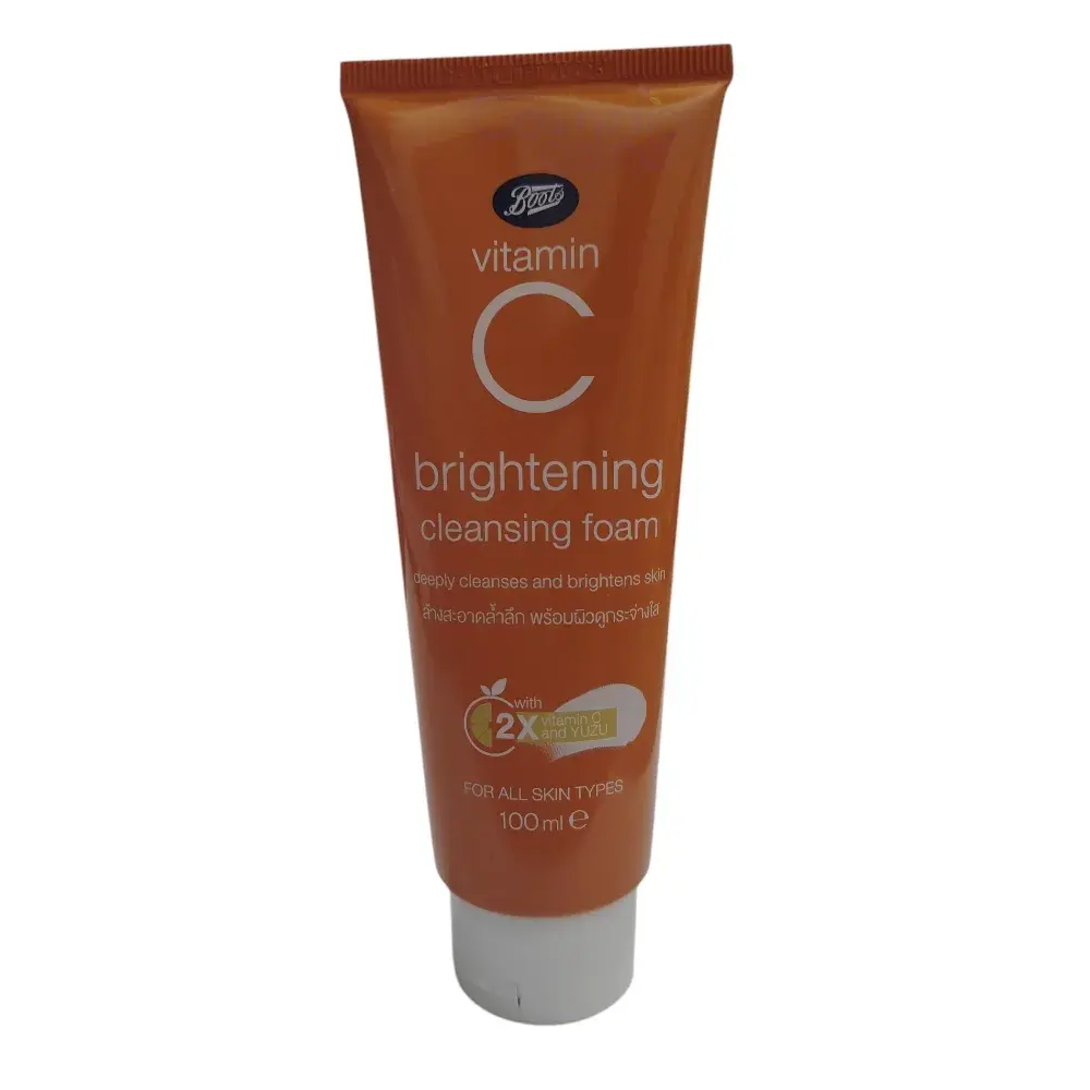 Boots Vitamin C Brightening Cleansing Foam 100ml Boots Vitamin C Brightening Cleansing Foam 100ml