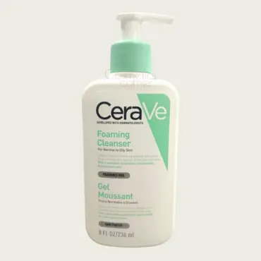 CeraVe Foaming Facial Cleanser 236ml – Daily Oil Control Cleanser for Normal to Oily Skin