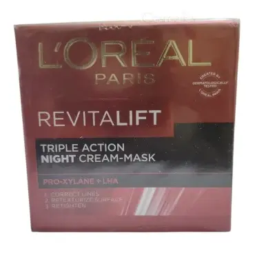 Loreal Revitalift Triple Action Night Cream Mask 50ml