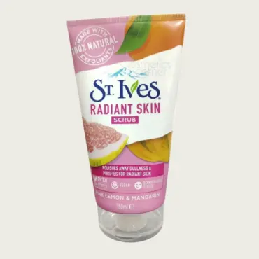 St. Ives Radiant Skin Pink Lemon & Mandarin Orange Face Scrub 150ml – Brightening & Exfoliating Care