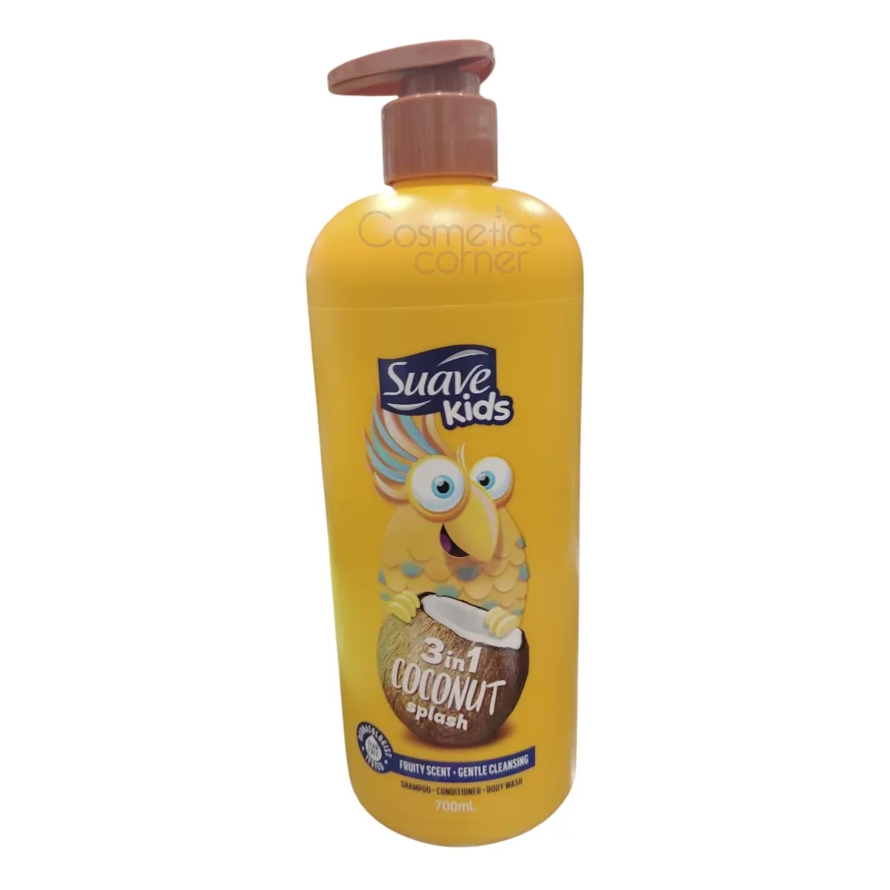 Suave Kids Coconut Splash 3-in-1 Shampoo Conditioner & Body Wash 700ml Suave Kids Coconut Splash 3-in-1 Shampoo Conditioner & Body Wash 700ml