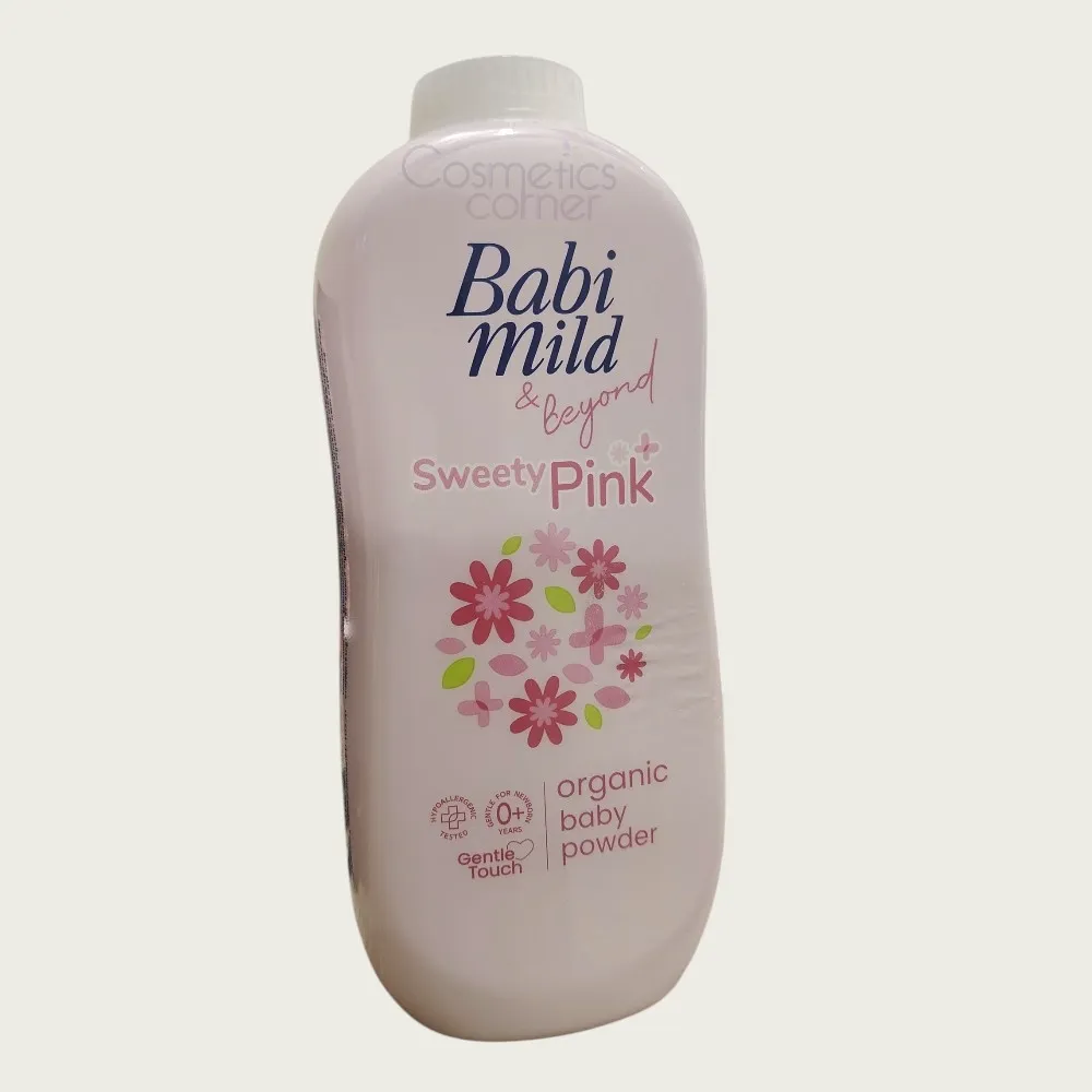 Babi Mild Sweety Pink Baby Powder 350g – Soft & Fresh Daily Baby Skin Care Babi Mild Sweety Pink Baby Powder 350g – Soft & Fresh Daily Baby Skin Care