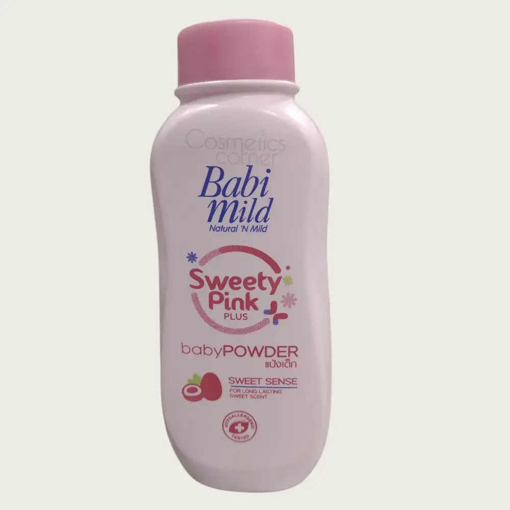 Babi Mild Sweety Pink Plus Baby Powder 180g Babi Mild Sweety Pink Plus Baby Powder 180g