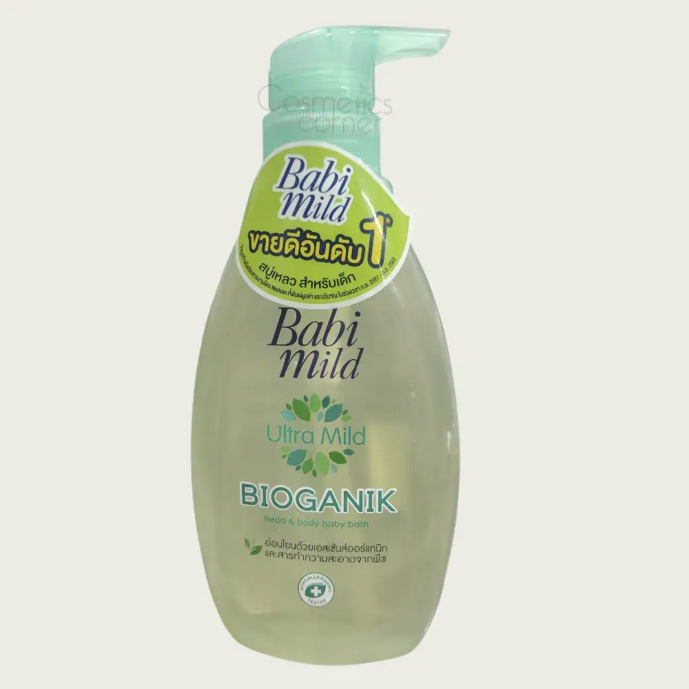 Babi Mild Ultra Mild Bioganik Head & Body Baby Bath 400ml Babi Mild Ultra Mild Bioganik Head & Body Baby Bath 400ml