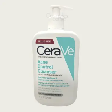 CeraVe Acne Control Cleanser 473ml – 2% Salicylic Acid Acne Treatment for Clear Skin