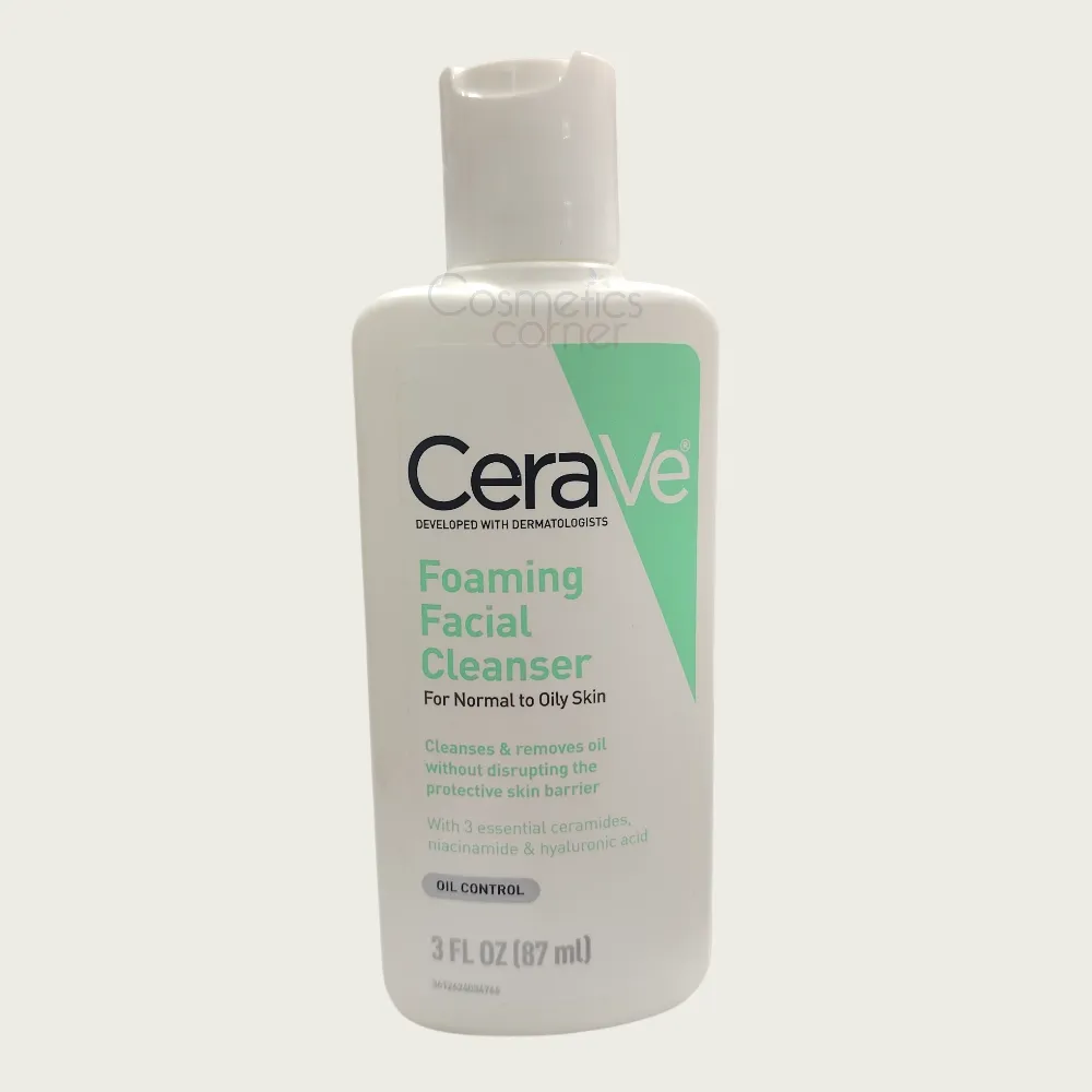 CeraVe Foaming Facial Cleanser For Normal to Oily Skin 87ml CeraVe Foaming Facial Cleanser For Normal to Oily Skin 87ml
