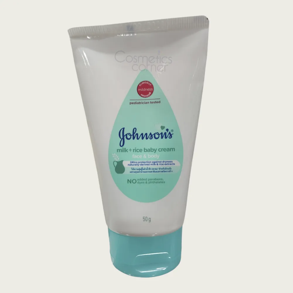Johnsons Milk + Rice Baby Cream 50g Johnsons Milk + Rice Baby Cream 50g