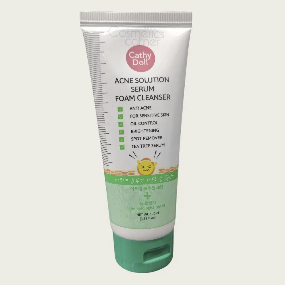 Cathy Doll Acne Solution Serum Foam Cleanser 100ml Cathy Doll Acne Solution Serum Foam Cleanser 100ml