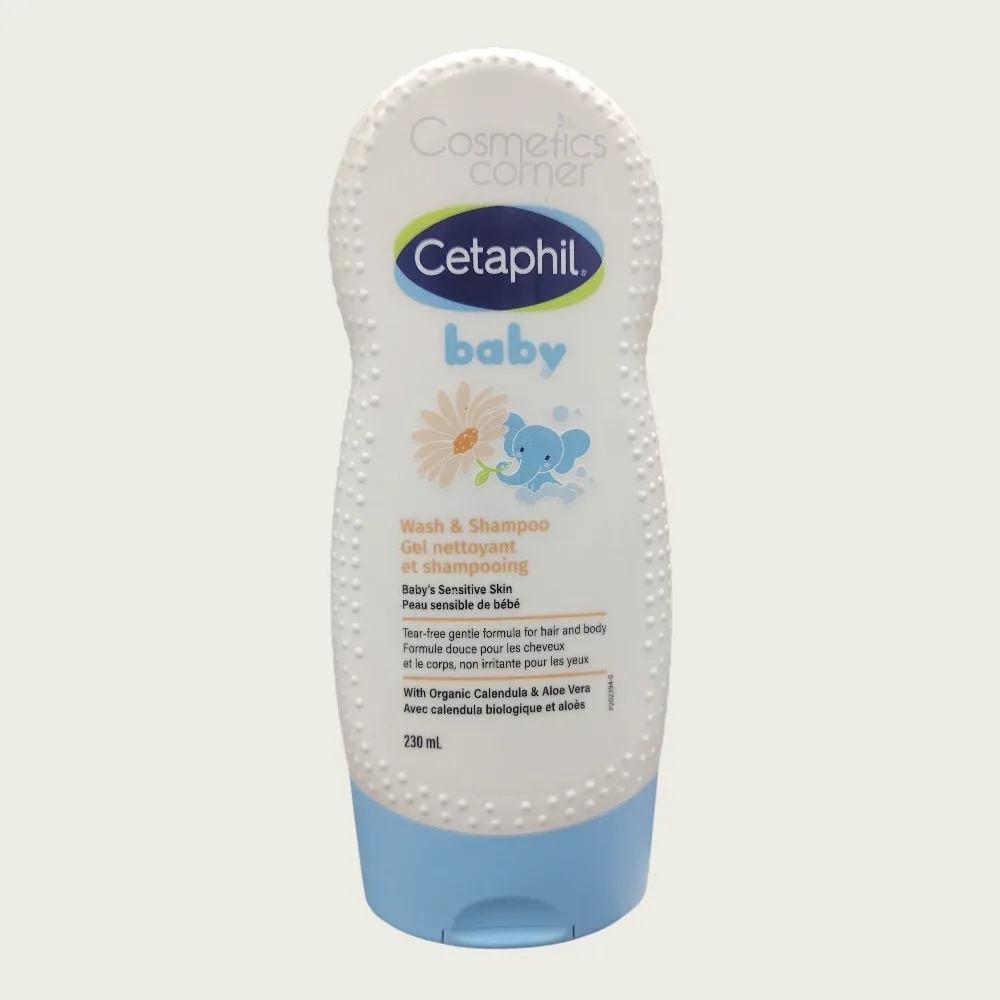 Cetaphil Baby Wash & Shampoo 230ml – Tear-Free Care with Calendula & Aloe Vera Cetaphil Baby Wash & Shampoo 230ml – Tear-Free Care with Calendula & Aloe Vera
