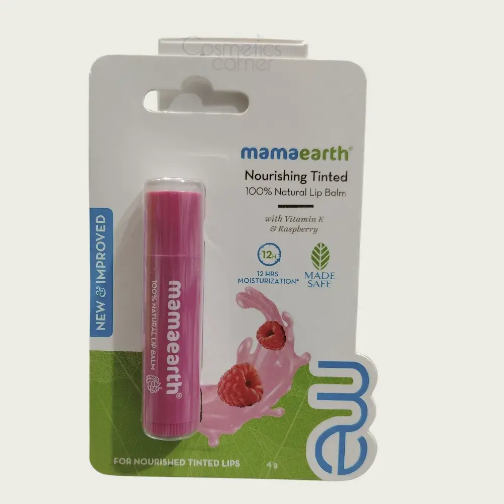 Mamaearth Nourishing Tinted 100% Natural Lip Balm With Vitamin E & Raspberry 4g Mamaearth Nourishing Tinted 100% Natural Lip Balm With Vitamin E & Raspberry 4g