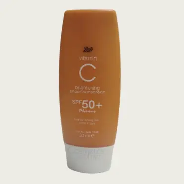 Boots Vitamin C Brightening Sheer Sunscreen SPF50+ 30ml