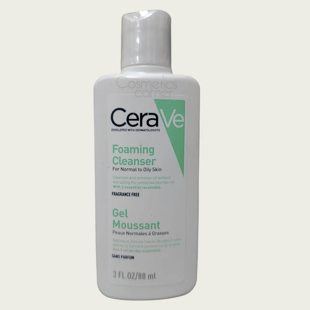 Cerave Foaming Cleanser For Normal to Oily Skin 88ml Cerave Foaming Cleanser For Normal to Oily Skin 88ml