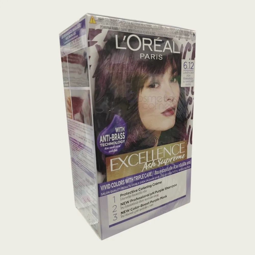 Loreal Excellence Ash Suprime Hair Color 6.12 Lavender Ash Loreal Excellence Ash Suprime Hair Color 6.12 Lavender Ash