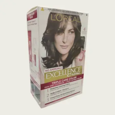 Loreal Excellence Creme Hair Color 4 Natural Brown