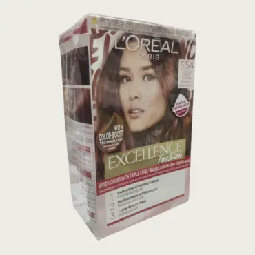 Loreal Excellence Fashion Hair Color No. 5.54 Intense Warm Auburn