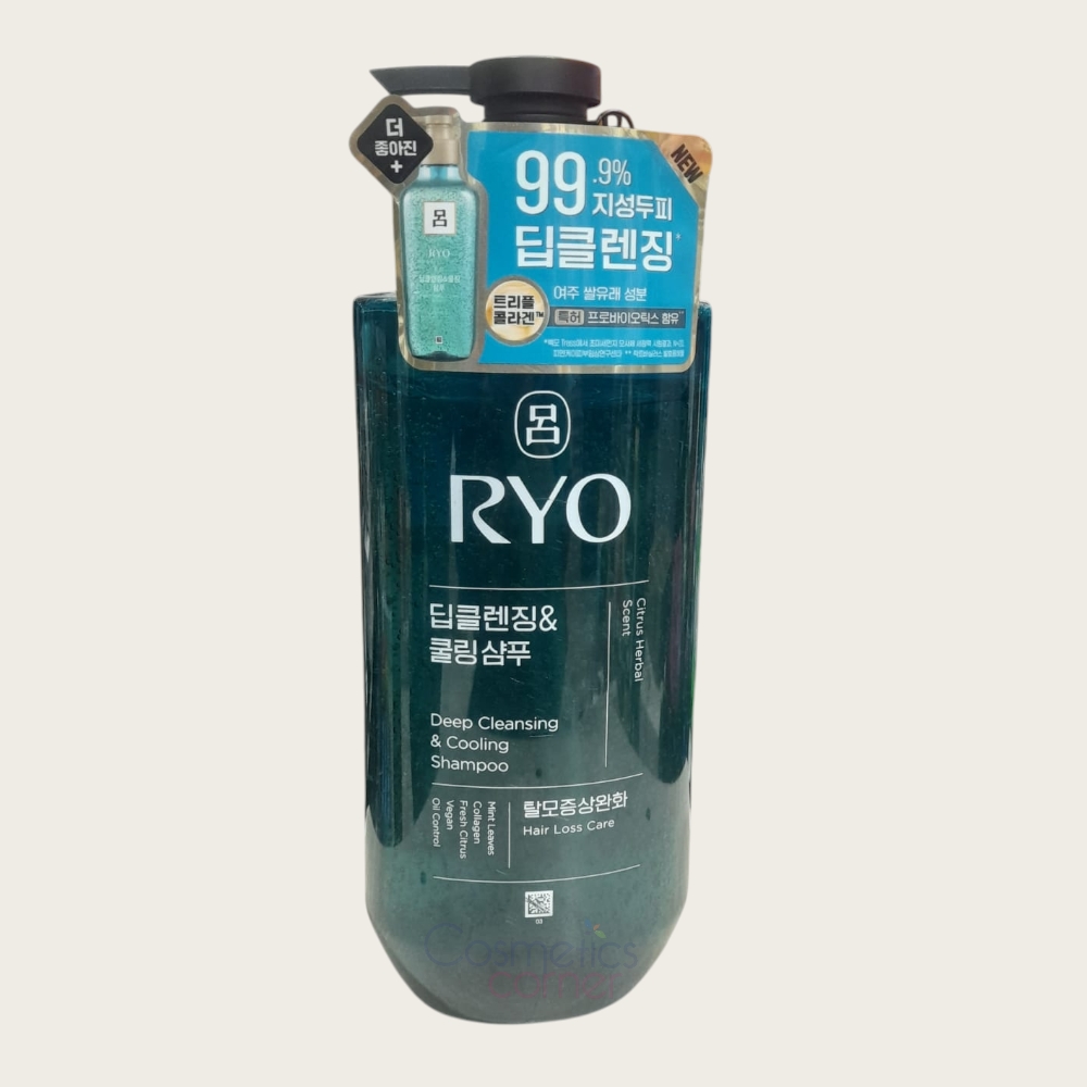 Ryo Deep Cleansing & Cooling Shampoo 480ml Ryo Deep Cleansing & Cooling Shampoo 480ml