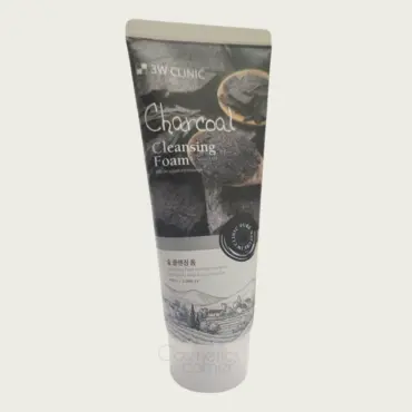 3W Clinic Charcoal Cleansing Foam 100ml – Deep Pore Cleansing & Oil Control Care