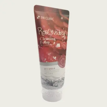 3W Clinic Rose Water Cleansing Foam 100ml – Hydrating & Deep Cleansing Face Wash