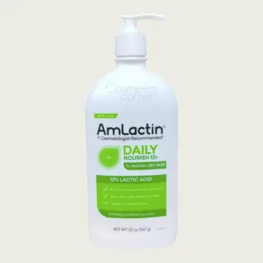 AmLactin Daily Nourish 12% Lactic Acid Moisturizing Lotion 567g – Deep Hydration & Smoother Skin