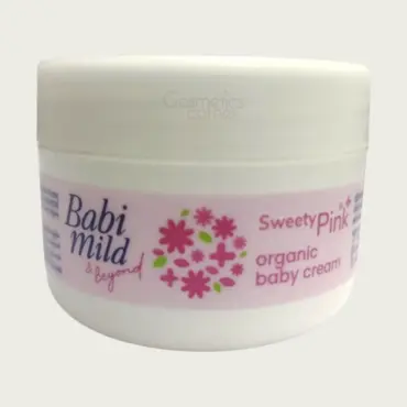 Babi Mild Sweety Pink Organic Baby Cream 50g – Soft Touch Moisturizing Care for Baby Skin