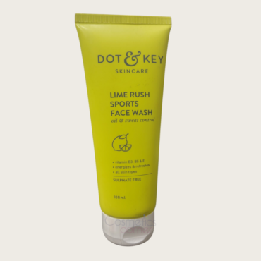 Dot & Key Lime Rush Sports Face Wash 100ml – Deep Cleansing Sweat & Oil Control Face Cleanser