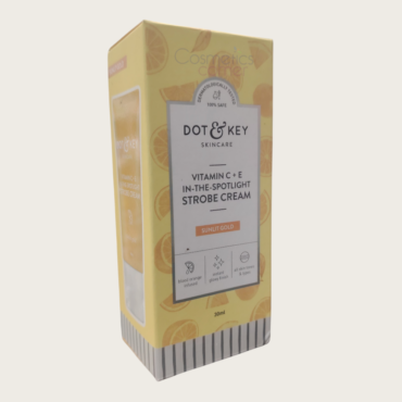 Dot & Key Vitamin C + E Strobe Cream Sunlit Gold 30ml – Glow Boosting Illuminating Primer for Radiant Skin